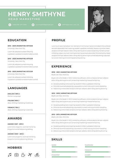 Professional Resume Template Word clean cover cover letter curriculum vitae cv design cv template design doc document graphic design illustration job job cv minimalist portfolio professional cv resume resume design resume template work