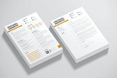 Professional Resume Template Word clean cover cover letter curriculum vitae cv design cv template design doc document graphic design illustration job job cv minimalist portfolio professional cv resume resume design resume template work