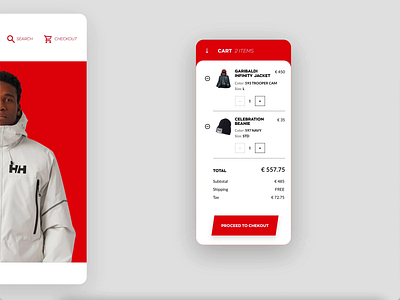 One more shot a brand — Helly Hansen adobe xd animation app creative dailyui design hellyhansen oneshotabrand ui uiux userexperience userinterface ux visualdesign webdesign