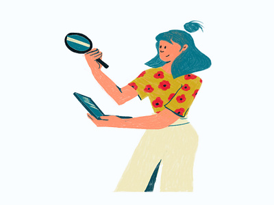 Types of Journalism Illustration 02 branding character illustration colorful design editorial freelance journalist illustration journalism product illustration