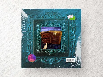 Dog in bluegreen frame 3d albumcover artwork bluegreenframe bookcover branding brochure design dog dream fantasy art graphicartwork illisionfantasyart illustration imagination photoshop posterartwork ruya template