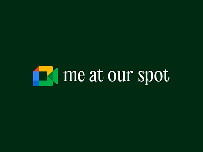 Meet me at our spot design