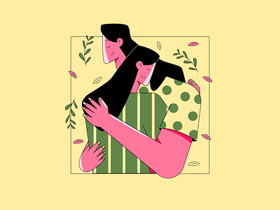 Friendship adobe illustrator behance bestfriend vector bestfriends character character art character design design dribbble flat character flat illustration friendship friendship flat friendship vector illustration illustrator procreate valentines day vector vector character