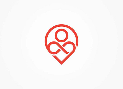 Health Infinity Point Logo branding business company creative health health point helth infinity point logo.eps infinity infinity logo location location map logo design map modern new logo pr print ready simple tr vector