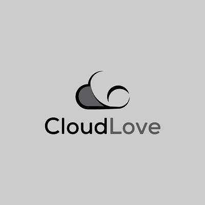 cloudlove logo branding design flat graphic design illustration logo minimal typography ui vector