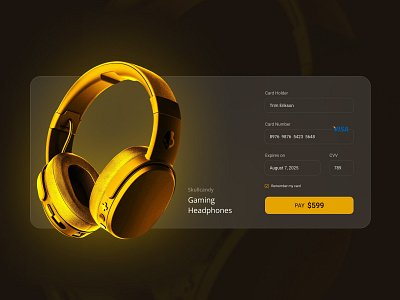 Checkout Page checkout checkoutdesign checkoutui concept dailyui headphones idea shaheeraltaf ui