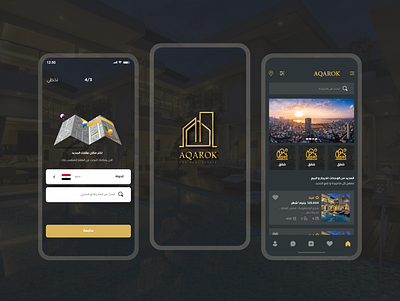 Aqarok App app creative design ios ui ux