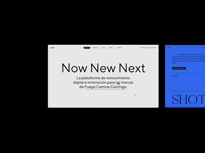 Now New Next. animation colour design interaction typography ui ui design web