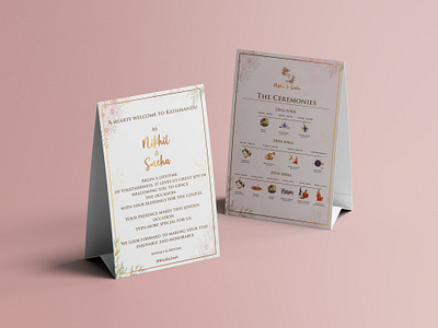 Nikhil & Sneha Wedding Itinerary Design creative design creative wedding design graphic design itinerary design marwardi wedding stationary mockup traditional wedding design wedding design wedding stationary