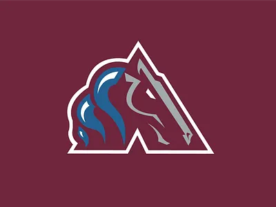 Broncos / Avalanche branding design illustration illustrator logo sports typography vector