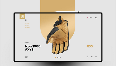 Hand 3d design typography ui ux