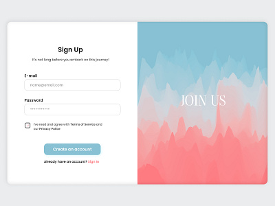 Sign Up Design appdesigner application branding design dribbble figma free graphic design illustration landingpage logo signup ui uidesigner uikit uiux ux uxdesigner webdesign webdesigner