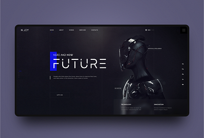 Future app design typography ui ux