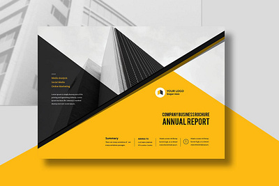 Annual Report a4 abstract agency annual annual report annual report template brochure cmyk company corporate element guideline indesign landscape modern report report template template trend trendy