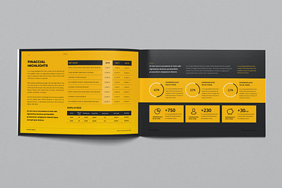 Annual Report a4 abstract agency annual annual report annual report template brochure cmyk company corporate element guideline indesign landscape modern report report template template trend trendy