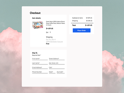 The Donuts @dailyui checkout design figma figmadesign sketch ux