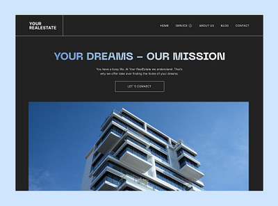 Real Estate Website Concept concept graphic design real estate ui ux visual design web design