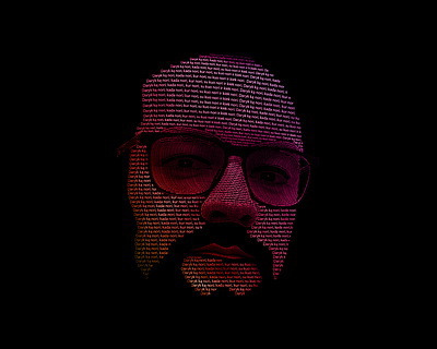 Face awesome colorful design illustration typography vector