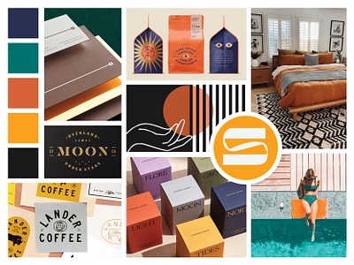Moodboard - Sunny pop branding creative direction mood board moodboard yellow