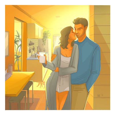 Before Gone to Work art comic book comic illustration digital art drawing illustration