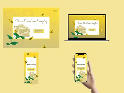 Share The Love Everyday Mobile App (Digital Note Card) app branding design figma icon logo love mobile app mockup note card typography ui ux vector