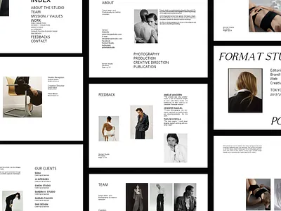 Format Studio - Portfolio Template about page book branding design editorial ethos graphic design mockup portfolio presentation publication template typography web page