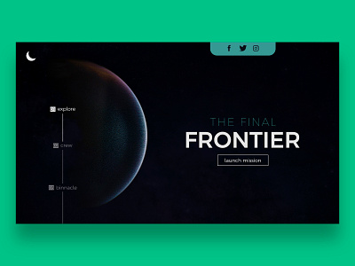 The Final Frontier | UI Design astronauts graphic design space space station stars ui user interface voyages