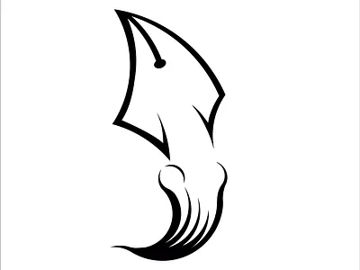 Pen Squid Logo branding design graphic design illustration logo vector