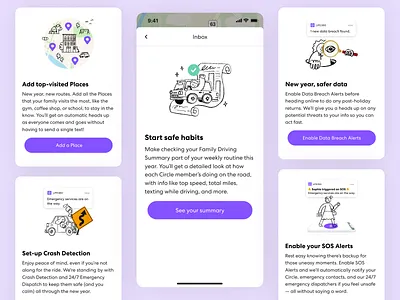 Life360 Feature Activation branding design graphic design illustration inbox life360