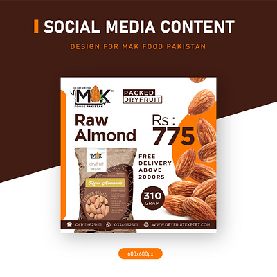 Social Media Content Post Design / MAK Food Pakistan ad design design designs graphic designs graphics illustration logo logos modern illustrations post design post template social media social media design ui vector