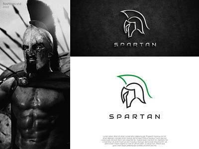 Spartan Logo app brand branding clean design grid identity illustration inspirations lettering line logo minimal minimalist modern simple soldier spartan vector