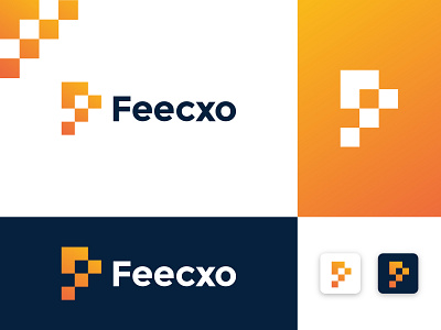 Modern F Letter | Abstract | Feecxo - logo design abstract app icon brand identity design branding branding identity combination logo design f letter f letter logo graphic design iconic logo logo logo design minimal minimalist modern monogram square logo ui vector
