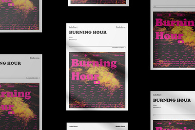 Burning Hour - Poster design for Jadu Heart branding bussiness card design flyer design freelancer graphic design icon music lyrics poster design