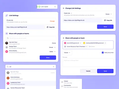 [Doku] PDF Web App Share Files design documents link orange pdf editor purple share ui webapp