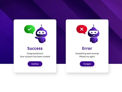 Flash Message For An Error And Success alert alert message branding creatives dailyui design downlaod error flash flash messahe graphic design illustration khambra popup signup success ui uplaod error vector warning