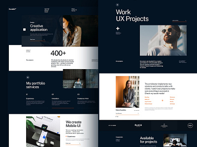 Kovalski ™ - Creative portfolio template [04] agency blog cms concept design freelancer graphic design minimalist portfolio responsive template ui ux web design website