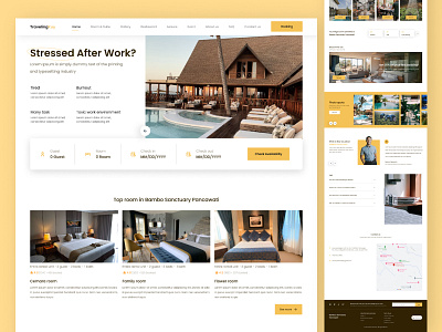 TravelinKuy - Villa booking website clean elegant homepage hotel landingpage minimalist room traveling ui uidesign uiux uxdesign villa webclean webdesign