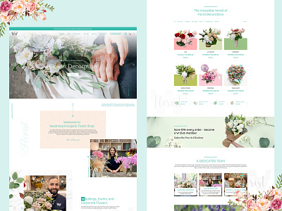 FLORIST branding design illustration logo portfolio portfolio design portfolio website ui vector web