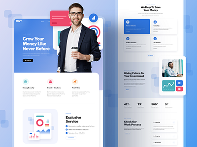 Money Finance Web Design Landing Page business design figma finance landing money responsive sketch ui ux xd