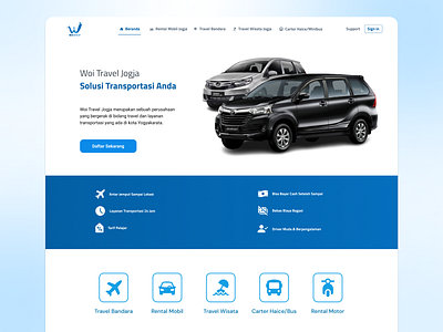 WoiTravel Website Landing Page app branding design icon illustration logo typography ui ux vector