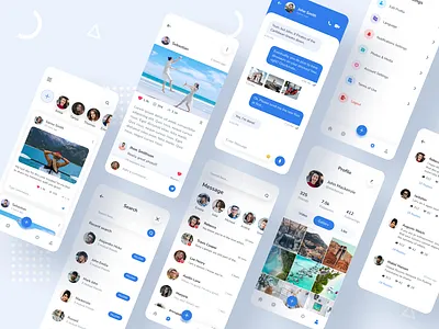 Social Media app design app screen branding campaign chatting app dating app facebook instagram instagram stories post saas social ads social app social media social media ads stories ui ux website design