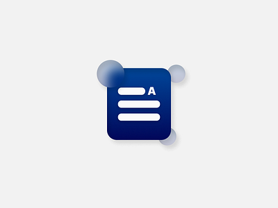 Documentation Glassmorphic Icon branding design graphic design icon logo ui