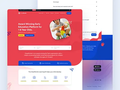 Landing Page 999watt classmonitor e learning landing page red