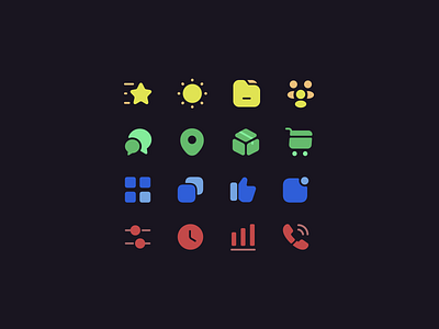 DailyUI#055 - Icon Set 055 challenge dailyui design element icon icon set icons set ui ux