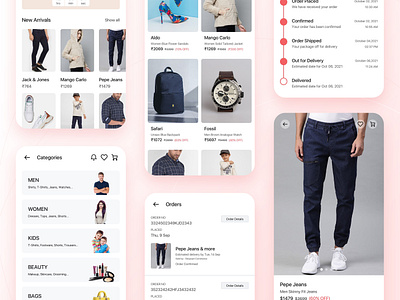 Shopping App UI Kit app app ui application ui e commerce app figma graphic design shopping ui sketch ui ui kit ux