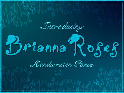 Brianna Roses Font font fonts illustration typography