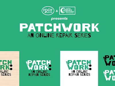 PATCHWORK: An Online Repair Series branding design illustrator logo typography