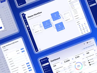 Medform / Workflow builder concept design form creation forms product product design tables ui ux web workflow builder