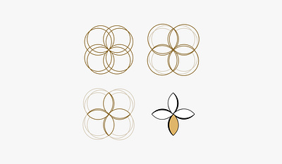 Pannonicum – Logo branding clover icon logo minimal