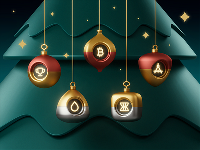 Xmas toys 3d 3d icons 3d illustration after effects c4d cinema 4d design graphic design illustration redshift render